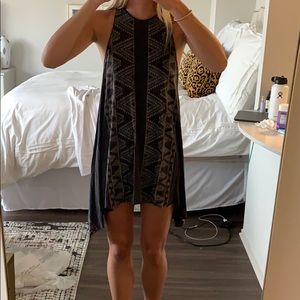 Aztec Asymmetrical Hem Dress